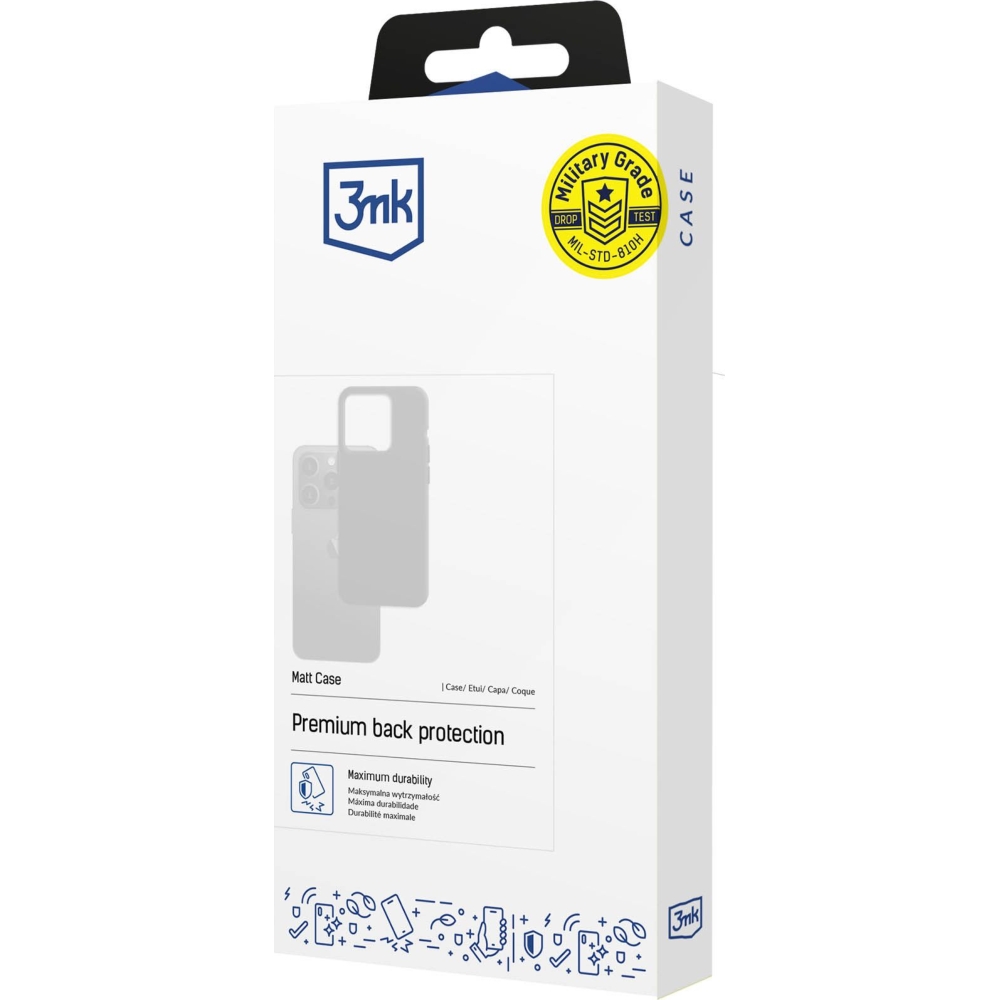 Etui matowe 3mk Matt Case do Motorola Edge 60 NEO, czarne matowe.